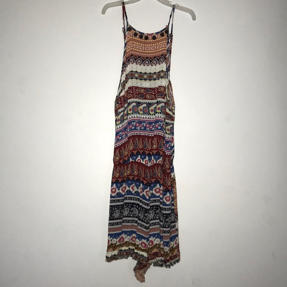 American Eagle Printed Romper with back cutout